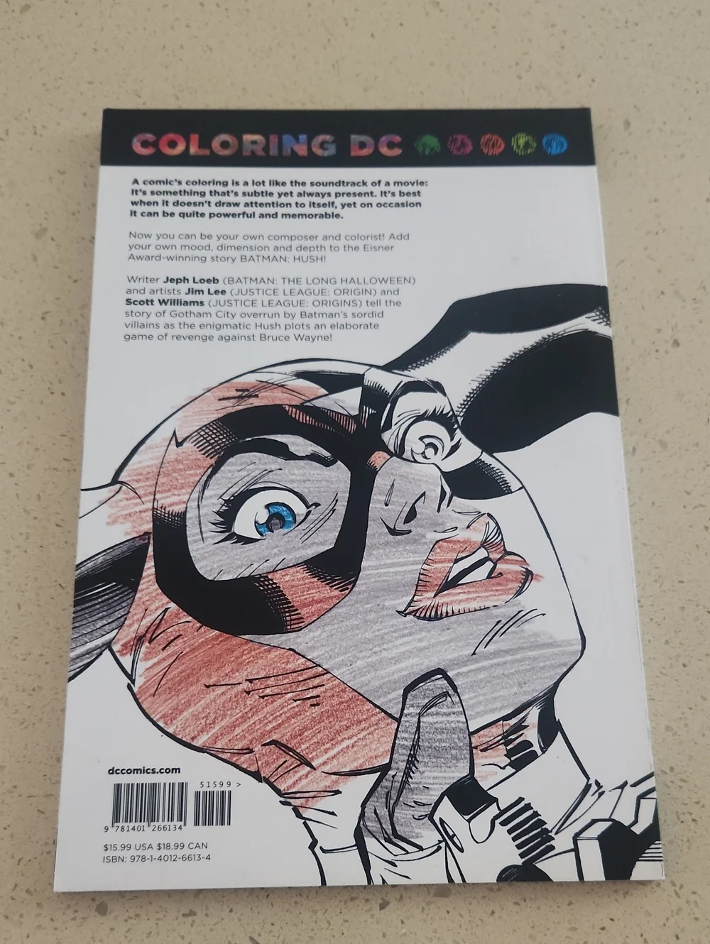 Coloring DC Batman Hush Comics Coloring Book